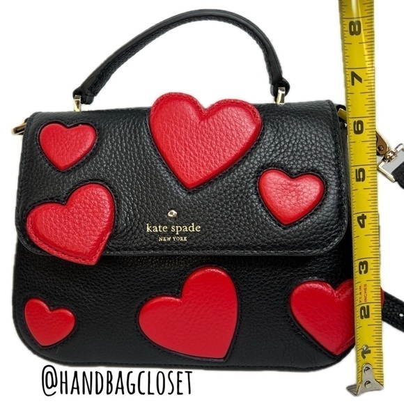 Kate Spade Red Heart Valentine’s Day Alexya Rare Novelty Bag - Picture 13 of 16